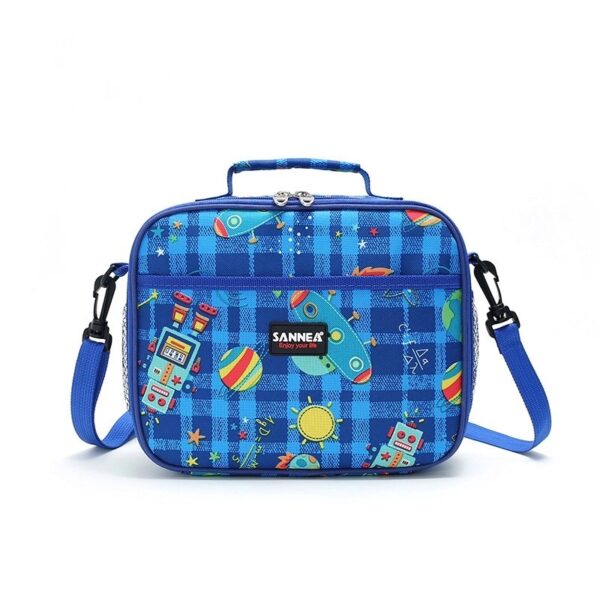 Sanne green dinosaur medium size lunch bag