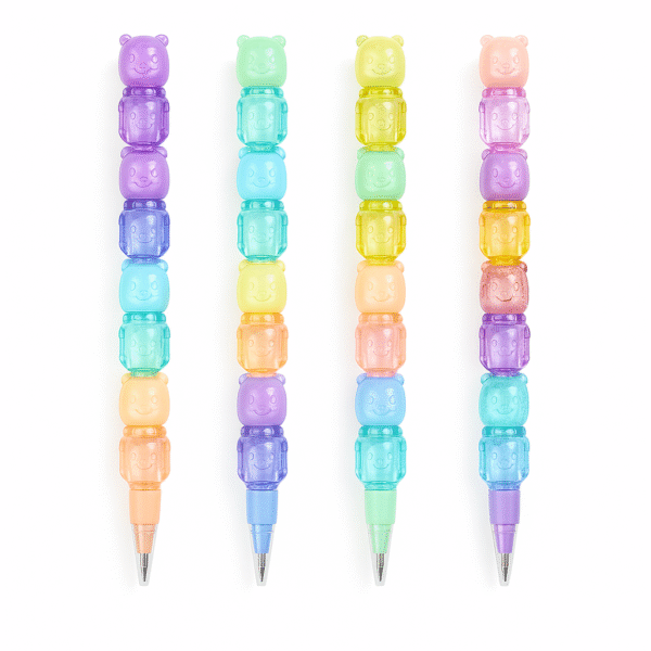 THE MIX COLOR STACKABLE BEAR PENCIL