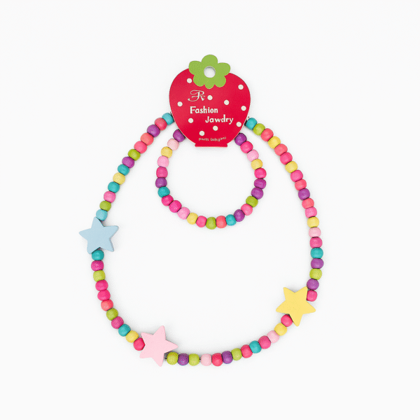🌈 Rainbow Star Bead Jewelry Set