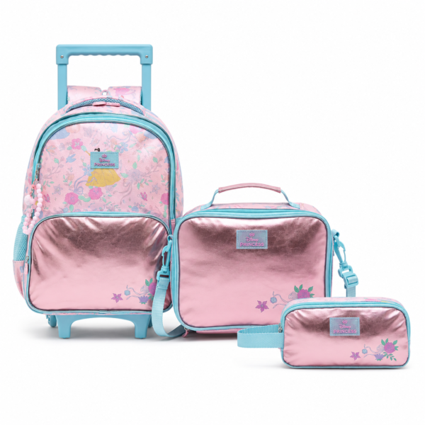 Disney Princess Print 3-piece Trolley Backpack